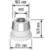 Керамический держатель сопла D21,4 (M11) для Raytools  арт.120515092A - st-e.info - Ноябрьск