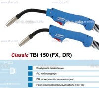 Горелка для полуавтоматической сварки TBi 150-DR-blue-ESG, с поворотным корпусом, длина 3 метра - st-e.info - Ноябрьск