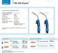 Горелка для полуавтоматической сварки TBi 250 Expert, длина 5 m. - st-e.info - Ноябрьск