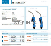 Горелка для полуавтоматической сварки TBi 250 Expert, длина 3 m. - st-e.info - Ноябрьск