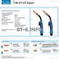 Горелка для полуавтоматической сваркиTBi 511-CC Expert, длина 5 m. - st-e.info - Ноябрьск